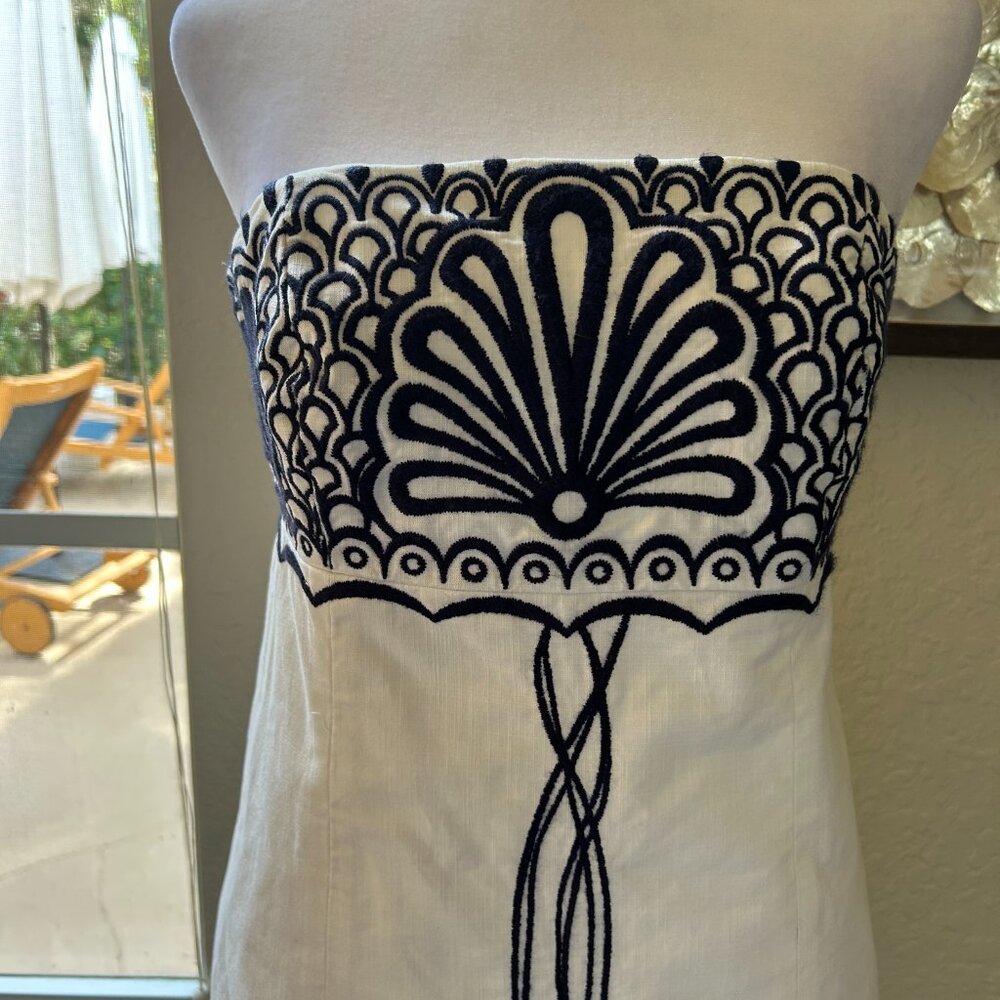 Lilly Pulitzer Fly Me To The Sea Strapless Dress - Picture 2 of 5